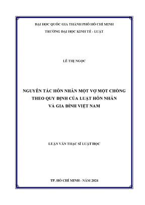 Nguyên tắc hôn nhân một vợ một chồng theo quy định của luật hôn nhân và gia đình việt nam