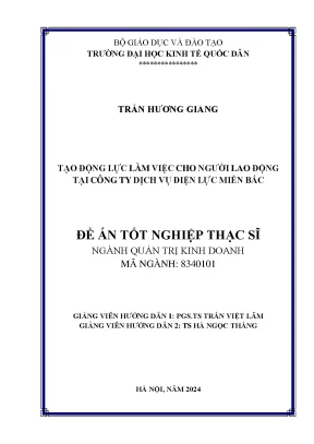 Tạo động lực làm việc cho người lao động tại công ty dịch vụ điện lực miền bắc