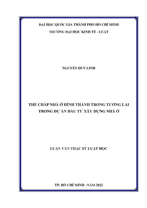 Thế chấp nhà ở hình thành trong tương lai trong dự án đầu tư xây dựng nhà ở