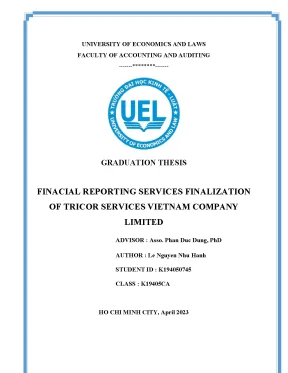 Finacial reporting services finalization r nof tricor services vietnam company r nlimited