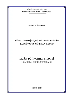 Nâng cao hiệu quả sử dụng tài sản tại công ty cổ phần tasco