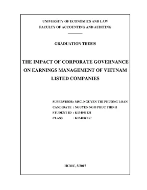 The impact of corporate governance r non earnings management of vietnam r nlisted companies