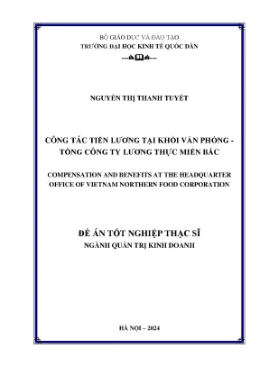 Công tác tiền lương tại khối văn phòng tổng công ty lương thực miền bắc