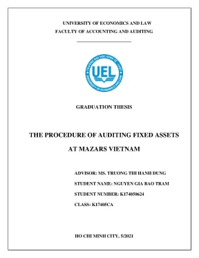 The procedure of auditing fixed assets r nat mazars vietnam