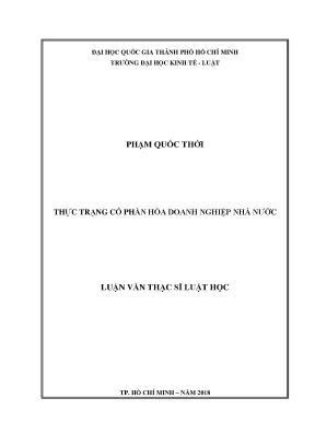 Thực trạng cổ phần hóa doanh nghiệp nhà nước