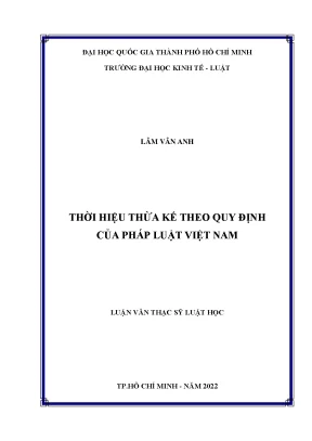 Thời hiệu thừa kế theo quy định của pháp luật việt nam