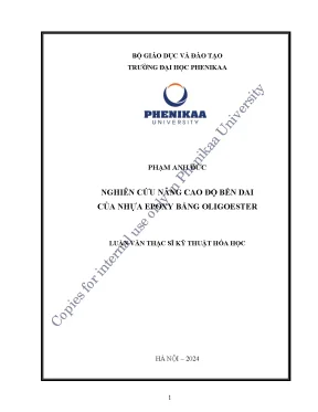 Nghiên cứu nâng cao độ bền dai của nhựa epoxy bằng oligoester