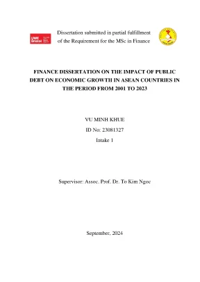 The impact of public debt on economic growth in asean countries in the period from 2001 to 2023