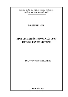 Định giá tài sản trong pháp luật tố tụng dân sự việt nam