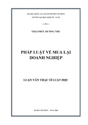 Pháp luật về mua lại doanh nghiệp