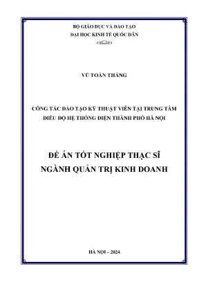 Công tác đào tạo kỹ thuật viên tại trung tâm điều độ hệ thống điện thành phố hà nội