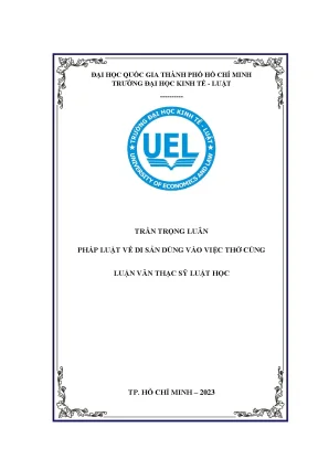 Pháp luật về di sản dùng vào việc thờ cúng