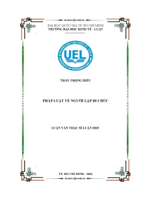 Pháp luật về người lập di chúc