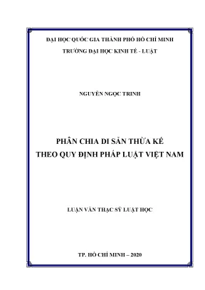 Phân chia di sản thừa kế theo quy định pháp luật việt nam