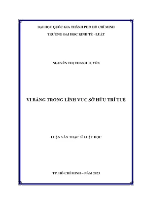 Vi bằng trong lĩnh vực sở hữu trí tuệ