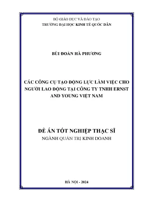 Các công cụ tạo động lực làm việc cho người lao động tại công ty tnhh ernst and young việt nam