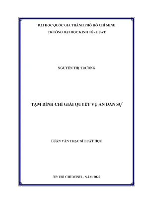 Tạm đình chỉ giải quyết vụ án dân sự