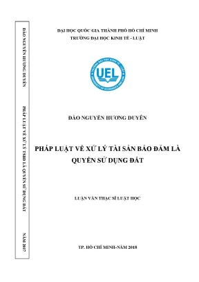 Pháp luật về xử lý tài sản bảo bảo là quyền sử dụng đất