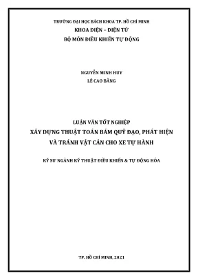 Luận văn tốt nghiệp xây dựng thuật toán bám quỹ đạo phát hiện và tránh vật cản cho xe tự hành