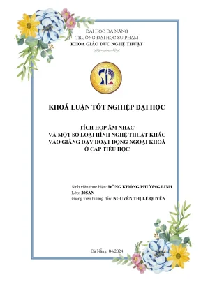 Tích hợp âm nhạc và một số loại hình nghệ thuật khác vào giảng dạy hoạt động ngoại khoá ở cấp tiểu học