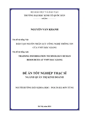 Training information technology human resources at vnpt bac giang