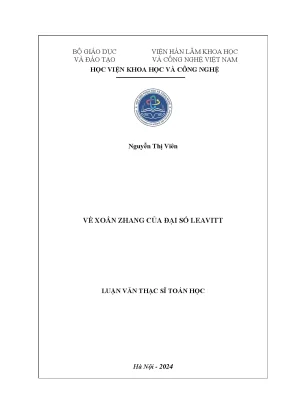 Về xoắn zhang của đại số leavitt