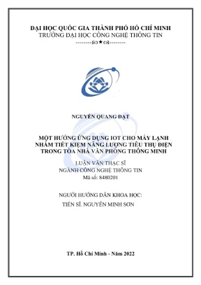 Luận văn thạc sĩ công nghệ thông tin một hướng ứng dụng iot cho máy lạnh nhằm tiết kiệm năng lượng tiêu thụ điện trong tòa nhà văn phòng thông minh