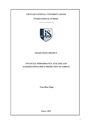 Financial performance analysis and ai based stock price prediction of sabeco