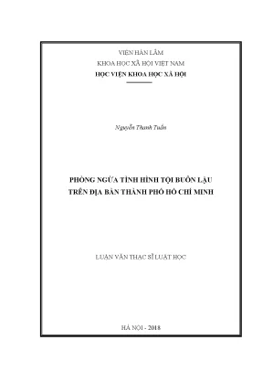 Phòng ngừa tình hình tội buôn lậu trên địa bàn thành phố hồ chí minh