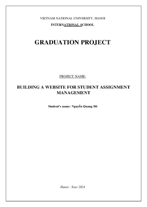 Building a website for student assignment management