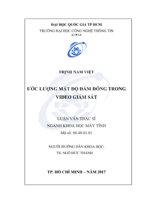 Luận văn thạc sĩ khoa học máy tính ước lượng mật độ đám đông trong video giám sát