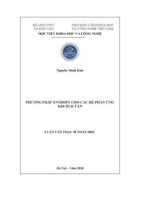 Phương pháp entropy cho các hệ phản ứng khuếch tán