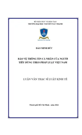 Bảo vệ thông tin cá nhân của người tiêu dùng theo pháp luật việt nam