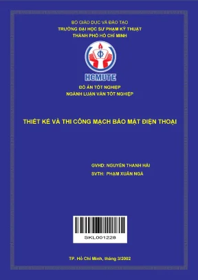 Thiết kế và thi công mạch bảo mật điện thoại