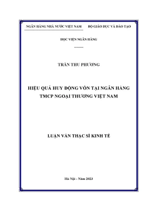Hiệu quả huy động vốn tại ngân hàng tmcp ngoại thương việt nam