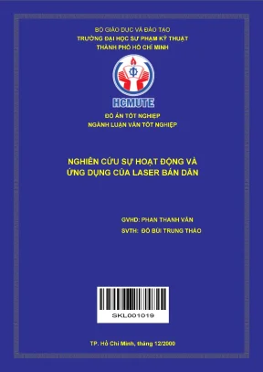 Nghiên cứu sự hoạt động và ứng dụng của laser bán dẫn