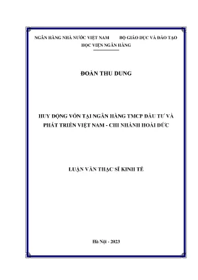 Huy động vốn tại ngân hàng đầu tư và phát triển việt nam chi nhánh hoài đức