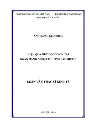 Hiệu quả huy động vốn tại ngân hàng ngoại thương lào bcel