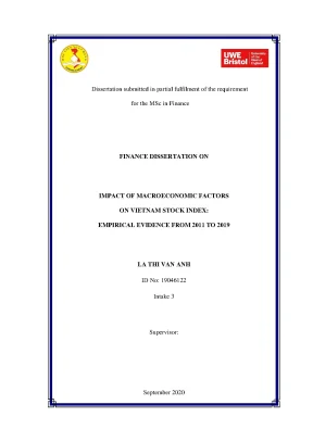Impact of macroeconomic factors on vietnam stock index empirical evidence from 2011 to 2019