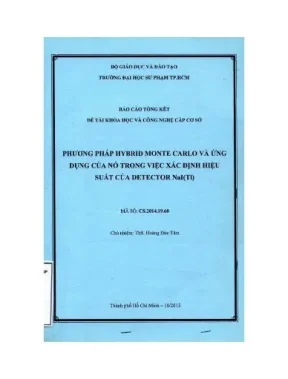 Phương pháp hybrid monte carlo và ứng dụng của nó trong việc xác định hiệu suất của detector nai tl
