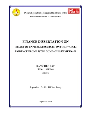 Impact of capital structure on firm value evidence from listed companies in vietnam