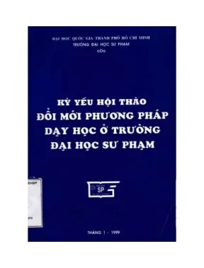 Đổi mới phương pháp dạy học ở trường đại học sư phạm