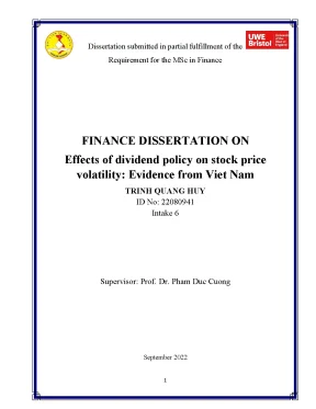 Effects of dividend policy on stock price volatility evidence from viet nam