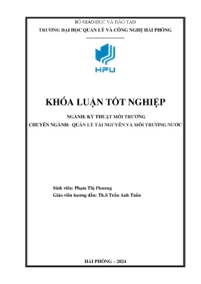 Nghiên cứu đánh giá hiện trạng và đề xuất giải pháp nâng cao hiệu quả công tác quản lý tài nguyên nước tại huyện thuỷ nguyên thành phố hải phòng