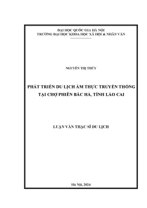 Phát triển du lịch ẩm thực truyền thống tại chợ phiên bắc hà tỉnh lào cai