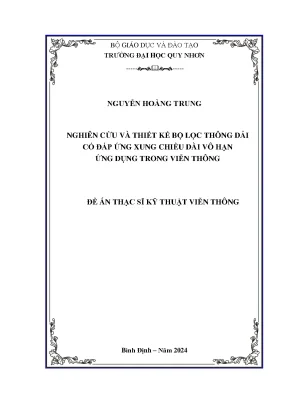 Nghiên cứu và thiết kế bộ lọc thông dải có đáp ứng xung chiều dài vô hạn ứng dụng trong viễn thông
