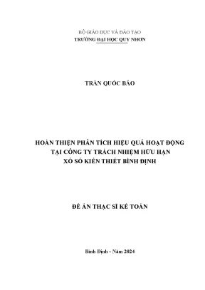 Luận văn hoàn thiện phân tích hiệu quả hoạt động tại công ty trách nhiệm hữu hạn xổ số kiến thiết bình định