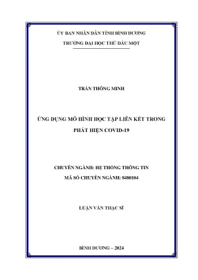 Ứng dụng mô hình học tập liên kết trong phát hiện covid 19