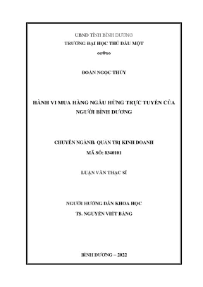 Hành vi mua hàng ngẫu hứng trực tuyến của người bình dương
