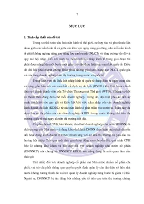 Giải pháp nâng cao năng lực cạnh tranh của doanh nghiệp nhà nước cổ phần kinh doanh du lịch trên địa bàn hà nội